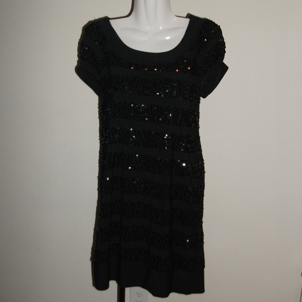 Black Sequin Dress Size: 7/8